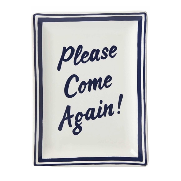 kate spade Other - KATE SPADE Lenox Order Up Retro White Serving Tray